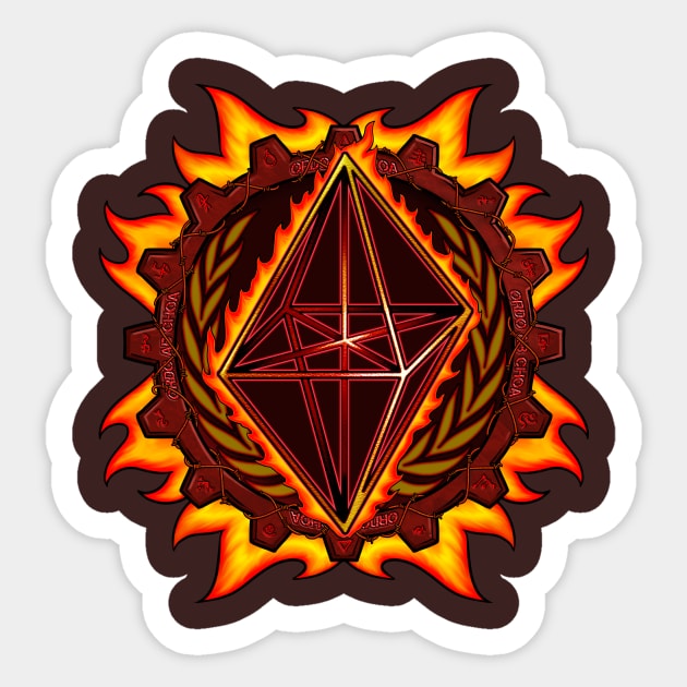 ORDO AB CHAO Sticker by cultcreations